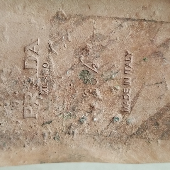 Prada T-Strap Leather Sandals - Pink - Picture 5 of 5